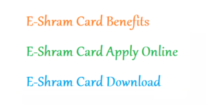 Read more about the article E-Shram Card Apply Online